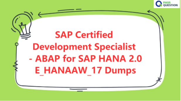 Certification E_HANAAW_17 Dumps